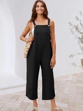 Uaneo Linen Blend Summer Overalls